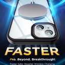 SUCGLES for iPhone 15 Case with MagSafe [Ultra Strong Magnetic] [12FT Military Drop Protection] [Shockproof Bumper] Slim Thin Mag Safe Phone Cover 6.1" for Apple iPhone15 (Black)