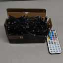 Brizled Christmas String Lights, 33ft 100 LED Color Changing Christmas Lights with Remote, RGB Christmas Tree Light Dimmable Music Plugin Mini Xmas Light Outdoor for Xmas Party Home