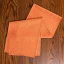Table Runner 13 x 90 Inches Long, Cotton Linen Farmhouse Style Grey Table Linen for Kitchen Dining Coffee Table Parties Wedding Home Decor (Fall-Orange, 13” x 90”)