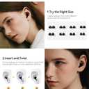 45dB Ear Plugs for Sleeping Noise Cancelling Ear Plugs for Noise Reduction & Snoring, Concerts, Earplugs for Sleep,Sider Sleepers Airplane, Silicone Earplugs Reusable Concert Ear Plug