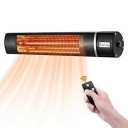 KEY TEK
Wall Mounted Patio Heater Outdoor Electric Infrared 1500w Waterproof w/ Remote