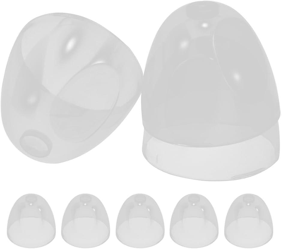 PRETYZOOM 8pcs Milk Bottle Caps Dome Lid Cap Baby Feeding Bottles Nipples Cover Diameter 2.44 Inch