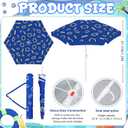 Dansydaisy 47 Inch Beach Umbrella for Water Table Shade