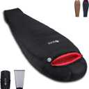 0 Degree Sleeping Bag for Adults 650 Fill Power Down Sleeping Bag for Cold Weather -20F / -8F / 0F / 10F Large Lightweight