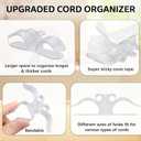 15 PCS Cord Organizer for Appliances, Kitchen Appliance Cord Organizer, Kitchen Appliance Cord Holder, Cord Wraps for Appliances Kitchens Gadgets Stick On for Air Fryer, Coffee Maker, Pressure Cooker