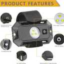 UTV LED Dome Light 12V with Switch, Rfroad Lighting Universal Roll Bar Mount LED White Lights Interior Dome Light for UTV ATV Polaris RZR Can Am Car Golf Cart