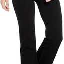 Houmous Inseam Women's Cotton Bootcut Pants Inner Pocket, Medium/29" Inseam, Black