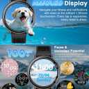 GPS Smart Watches for Men, 1.39" AMOLED Screen Smartwatch, Bluetooth Call/100+ Sport Modes/GPS/Compass/Heart Rrate/Blood Pressure, Fitness-Tracker, Smartwatch for Android iPhone(Gray& Black)
