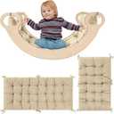 ROYALAY Cushion for Climbing Arch for Kids, Premium Climbing Set Cushion, Arch Cushion Floor Cushion Toddler Nap Mat(43 * 20 * 3inch,Apricot)