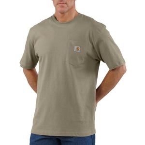 Carhartt Men's Loose Fit Heavyweight Short-Sleeve Pocket T-Shirt  (Large)