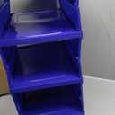 6 Shelf Daily Weekly Clothes Organizer for Kids Foldable Shoe Organizer Rack Storage Box with Doors Plastic Closet Storage for Daily Activity Monday Through Friday Essential Stuff, (Stylish)