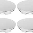 4 Pcs 68mm 2.68" OD - Universal Car Wheel Hub Center Caps - Auto Hub Covers Rustproof - Durable Plastic Chrome Silver Tone