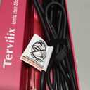Terviiix Hair Straightening Brush Magenta - Rapid Heat Hair Straightener Brush 450F in 20S, Ionic Technology, 13 Settings, Dual Voltage, Anti-Scald, for Frizz Control & Daily Styling (Pink)