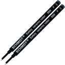 Schmidt German Roller Pen Black Refill Safety Ceramic Roller 888 F (2 Pieces)