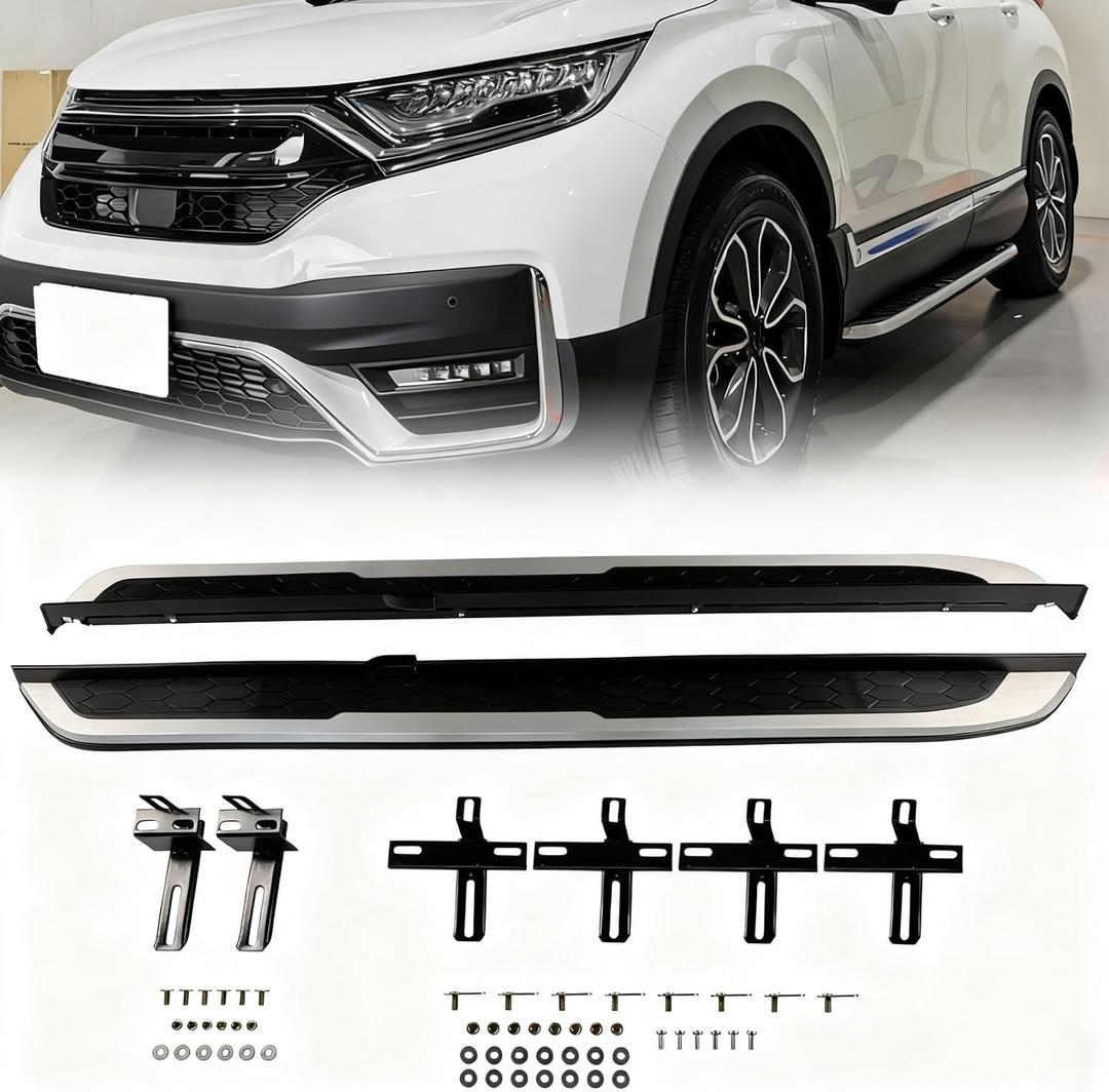 Side Step Compatible with Honda CRV CR-V 2017 2018 2019 2020 2021 2022 Running Board Nerf Bar 2 PCS