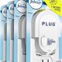 Febreze Plug In Air Freshener Fade Defy Plugs, Scented Oil Warmer- Pack of 4