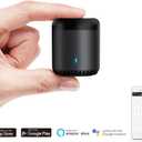 Broadlink WiFi Smart Home Hub RM Mini 3 (2.4 GHz Wi-Fi Only) IR Automation Learning Universal Remote Control for TV Compatible with Alexa, Google Home, IFTTT