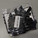 7Rainbows 30pcs Boutique 2.5" Black Satin Ribbon Twist Tie Bows for Tying Up Packages Gift Wrapping