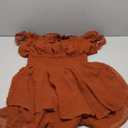 AOHITE Womens Summer Tube Top Dress Off-Shoulder Ruffled Flowy Mini Short Dresses (Size Medium)