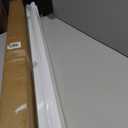 LazBlinds No Drill Zebra Blinds for Windows 46" W x 48" H, White