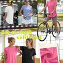 4 Pack Women's Workout Shirts Quick Dry Athletic Tops Short Sleeve Loose Gym Yoga Running Tee Curved Hem Side Split