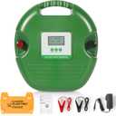 Electric Fence Charger for Livestock  15-Joule Electric Fence Energizer Adjustable 8/10/12kV Output, Weatherproof Fence Charger, Covers 600 Acres