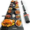 Expandable Food Warming Mat  iTRUSOU 54"x16" Warming Mat for Food with 7 Temp Settings, Switchable/, 99H Timer, Child Lock, Custom Sizes Food Warmer Chafing Dishes for Buffet Parties (Dark gray - ABC)