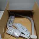 Ladder Stabilizer,Heavy Duty Aluminum Extended Ladder Accessory for Roof Gutter Guard Cleaning Tools,Ladder Stand-Off Wing Span/Wall Ladder Hooks with Non-Slip Rubber Bottom Pad (Patent) (Silver Gray-Aluminum)