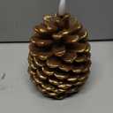 Homemory 2 Pcs LED Pine Cone Candles, Flameless Candles with 6H Timer, Battery Operated Flickering Candle, Real Wax Pinecone Candles for Christmas Indoor Decoration, Brown(D4.3 x H6 Inch)