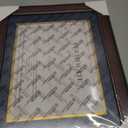 Diploma Frame 8.5x11 with Mat Navy Blue & Gold - 11x14 Display for Certificate/Degree - Graduation Gifts - Mahogany Wood with Gold Beads - Wall Mount & Tabletop Display