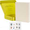 96 Pockets Linen Hardcover Photo Album, Wedding Guest Book With Writing Space - Fits for Instax Mini Film, 2x3 inch instant photo film (Cream Beige)