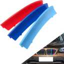Grille color stripes Compatible with bmw accessories 2009-2015 E84 X1 grille insert accessories 7-Beam