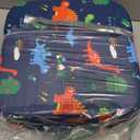 Eiury Toddler Booster Seat for Dining Table, Portable Kids Booster Seat with Safety Buckles Portable Increasing Booster Cushion with NonSlip Bottom (Blue Dinosaur)