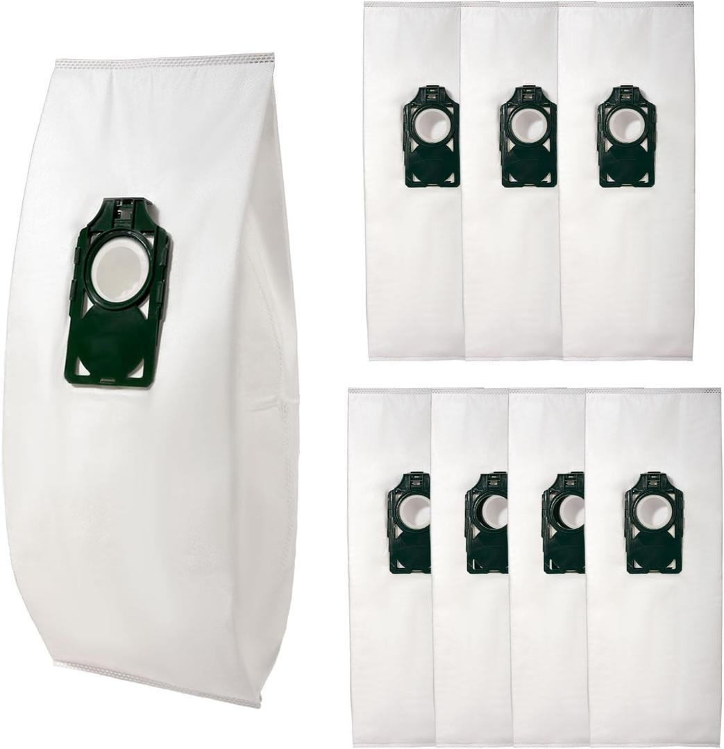 8Pcs R10S Vacuum Bag for Riccar Supralite R10S,R10P,R10CV,R10D,R10O,R10SAND and Simplicity Freedom R10 Series Upright Vacuums Replace Part RLH6 SLH6