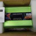 1600 Watt Pure Sine Wave Inverter, DC 12V to 120V AC Power Inverter for Vehicle, RV, Truck, Off-Grid, Car Power Inverter with 4 AC Outlet, 5V/3.1A USB, Remote Control, Surge 3000W