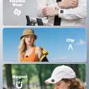 Wireless Lavalier Microphone for iPhone/Android with Type-C Plug, 48KHz, Noise Cancellation, Battery Charging Case Included, 98ft Range, Mini Microphones for Stream,TikTok,YouTube (Type-C)