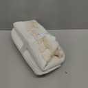 Small Woven Baskets for Storage, Toilet Paper Storage Baskets for Organizing Decorative Empty Gift Basket for Bathroom Bedroom Nursery (12.5"x6.5"x5"/2 Pack, White)