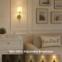 Rechargeable Wall Lights, Battery Operated Wall Sconce Set of 2, 7500mAh, Dimmable, Remote Control, Timer, Magnetic Bulb, 3 Color Temps, RGB, Wireless Wall Lamps, for Bedroom Living Room Hallway Decor