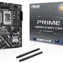 ASUS Prime H810M-A WiFi-CSM Intel H810 LGA 1851 mATX Motherboard, 6+1+1+1 Discrete MOS, DDR5, PCIe 4.0, 2X M.2, Intel 1Gb Ethernet, Wi-Fi 6, DisplayPort, HDMI, USB 10Gbps, Front USB 5Gbps Type-C
