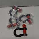 Bekith 4 Pack 5/8" D Ring Shackle 3.25 Ton (7165 Lbs) Capacity with 3/4" Pin Heavy Duty Shackles for Tow Strap, Winch, Off-Road Truck Vehicle Recovery