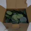 CQURE  Eucalyptus Garland, Artificial Greenery Garland Faux Eucalyptus Leaves Table Vines for Wedding Backdrop Fireplace Arch Door Wall Room Decor