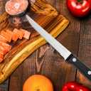 Steak Knives Set of 8, Serrated Steak Knife Sets, Triple Rivet Steak Knife, Stainless Steel Steak Knife, Professional Dinner Knives, Sharp Knifes for Home and Restaurant