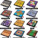 Gamie Magnetic Board Travel Games for Kids, Includes 12 Retro Fun Games - 5" Compact Design, Individually Boxed Travel Essentials for Kids Road Trip/Airplane/Camping, Stocking Stuffers for All Ages
