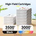 213A Toner Cartridge 4 Pack with Chip Compatible for HP 213A 213X W2130X W2130A Replacement for HP Color Laserjet Enterprise 5700dn MFP 5800dn 6701 6700 6800 6801 dn Flow MFP 5800 6800 Series Printer