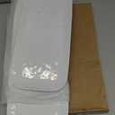 3-Tier Melamine Serving Tray Set, 14"x7" Platters for Serving Food, White Reusable Trays with Black Metal Display Stand for Cupcakes, Sevring Food, Dessert, Fruit, Cookie, Black