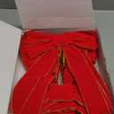 Bomivix Christmas Bows  12Pcs Christmas Red Velvet Bows 9''x13'' Packaged in a Box, Perfect for Gift Wrapping, Tree, Wreath, Gifts & Home Christmas Decorations