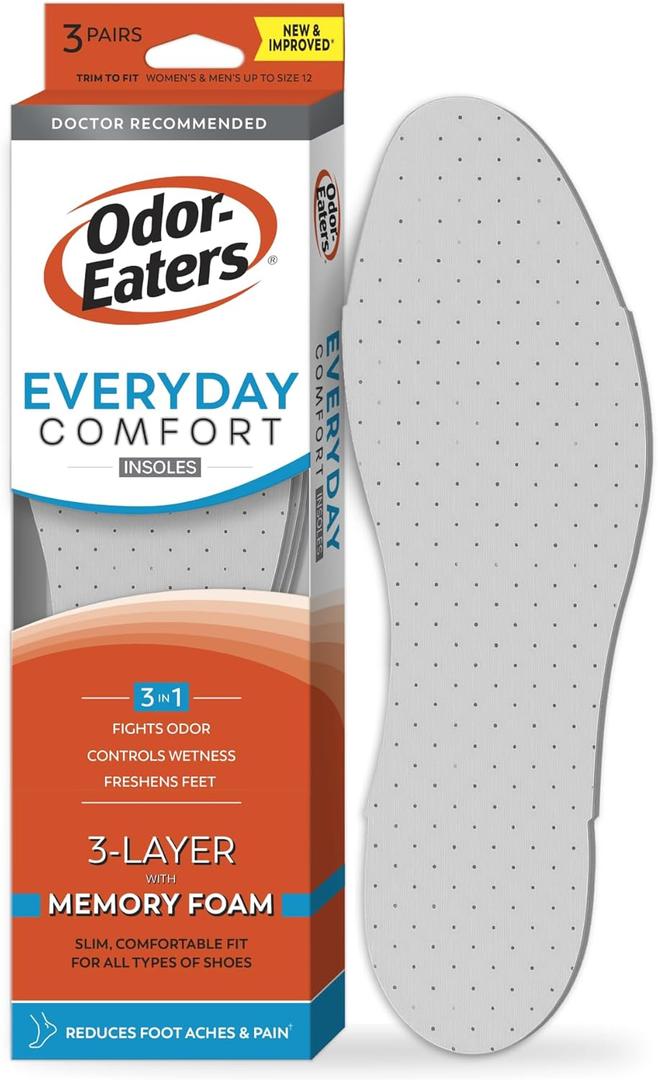 Odor-Eaters Everyday Comfort Insoles 3 ct.