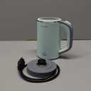 WTJMOV Small Electric Kettle Stainless Steel, 0.8L Portable Tea Kettle Auto Shut-off, Low Power Hot Water Kettle for Camping, Travel, Office and More