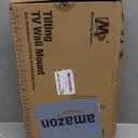 Mounting Dream TV Wall Mount for Most 37-75 Inch TVs, Universal Tilt TV Mount Fit 16", 18", 24" Stud with Loading Capacity 132lbs, Max Vesa 600 x 400mm, Low Profile Flat Wall Mount TV Bracket (Black)