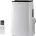 COBY Portable Air Conditioner 4-in-1 AC Unit, Heater, Dehumidifier & Fan, Air Conditioner 15,000 BTU Portable AC Unit with Remote Control for Rooms up to 775 Sq. Ft., 24-Hour Timer, & Installation Kit